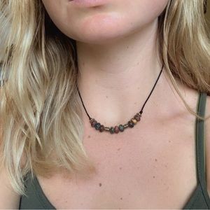 Red creek jasper stone necklace